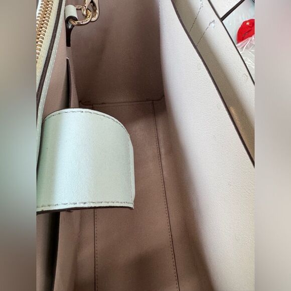 NWOT Kate Spade Tote Bag – Leather Structured Shopper –Light Blue Work Bag Purse - Picture 14 of 16